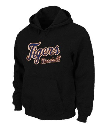 Detroit Tigers Pullover Hoodie Black