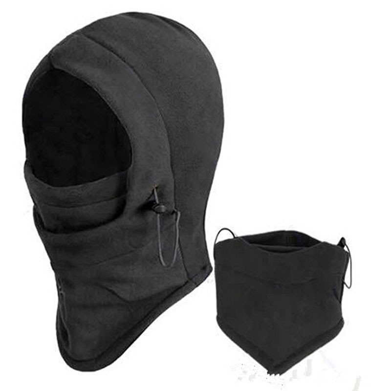 Skull Mask Balaclava Autumn Winter Thermal Fleece Hood Neck Warm Bandit Mask Ski Bike Gorro for