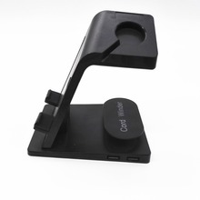 NEW ABS Plastic Charging Stand Bracket Dock Station Holder for Smart Watch iPhone Charger Cord