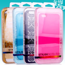 KJ-346 50pcs Wholesale Clear Transparent PE Plastic Packaging crystal Box Retail Package iPhone6s/6s plus Box size 170*90*17mm