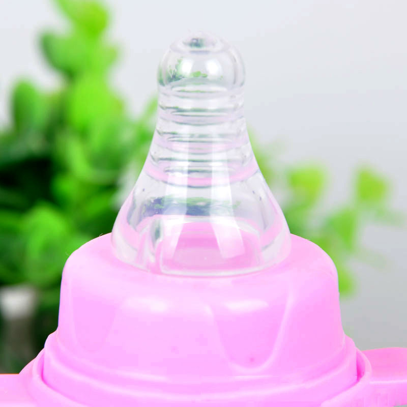 250Ml baby feeding bottle PP bottle with handle standard caliber Nursing bottle automatic nipple with breast milk bottle 3