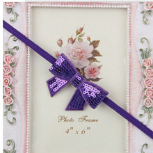 30pcs lot New Style Baby Girls hair accessories Embroidered sequin bows Headband Flowers Hairwear 12 colors