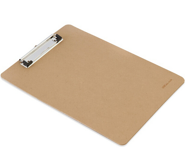 A4 Plain Wooden Clipboard Pad Paper Holder Clip Board 23 X 32cm