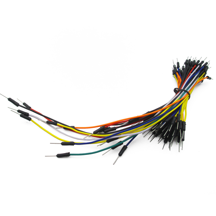 65pcs=1set Jump Wire Cable Male to Male Jumper Wire for Arduino Breadboard 65 jump wires