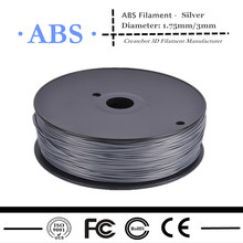 hot selling 3d printer ABS filament silver