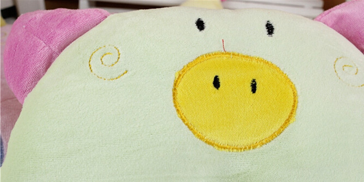 Kawaii Pig Baby Pillow For Flat Head High Quality Sleeping Baby Pillow Kids Headrest Pillow Animal Print Newborn Bedding (7)