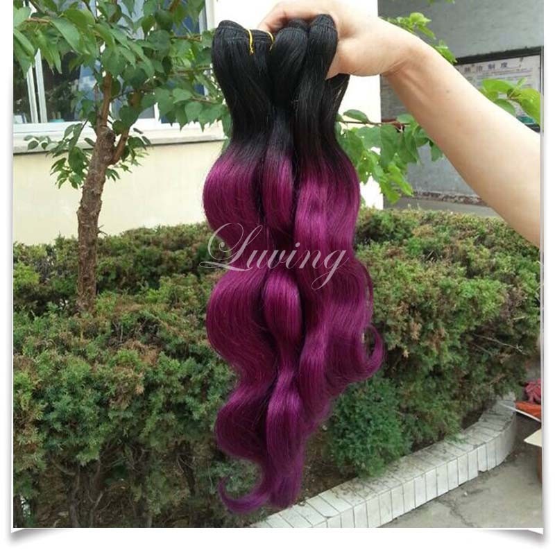 1b Purple ombre human hair (5)