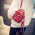 2017 Spring new college wind shoulder bag Korean mini mini backpack PU leather simple retro casual