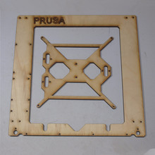 Prusa i3 Rework 3D printer laser cut single frame kit RepRap Prusa i3 wooden Single Sheet Frame 3D Printer DIY 6 mm