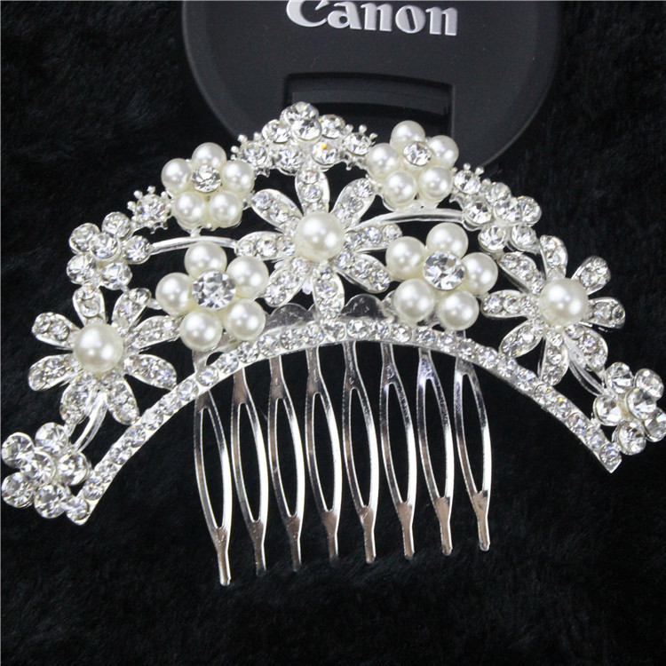 2014 Freeshipping New Hot Sale Vintage Style Bridal And Pearl Wedding Hair Comb wedding Accessories ivory