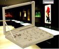 LAN LIN jewelry box yellow linen box for jewelry receiving fashiong earrings necklaces bracelets pendants organizer