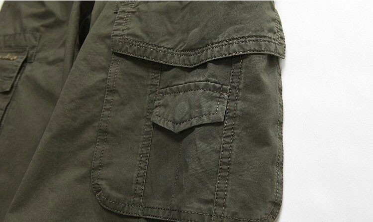 2015 Brand AFS JEEP Plus Size 30-44 Summer Men\'s Army Green Cargo Casual Bermuda Shorts Cotton Short Pants Pantalones Corto 882 (14)