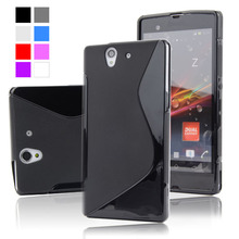 High Quality Soft TPU Gel S line Skin Cover Case For Sony Xperia Z Yuga C6603 L36h L36i Free Shipping
