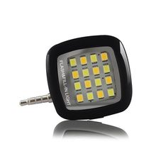 F15241 2 Video Photo 16 LED fill Light Lamp 3 5mm Jack for Smartphone Mobile Phone