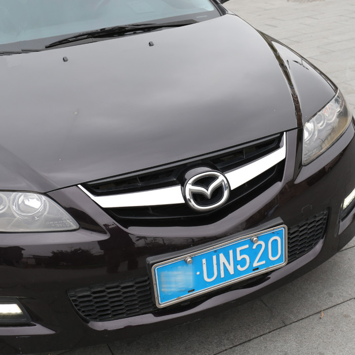 Car Racing grille stainless steel decorative cover trim 2pcs for Mazda 6 M6 accessories