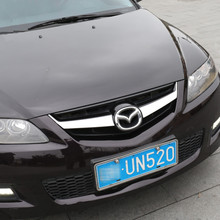 Car Racing grille stainless steel decorative cover trim 2pcs for Mazda 6 M6 accessories