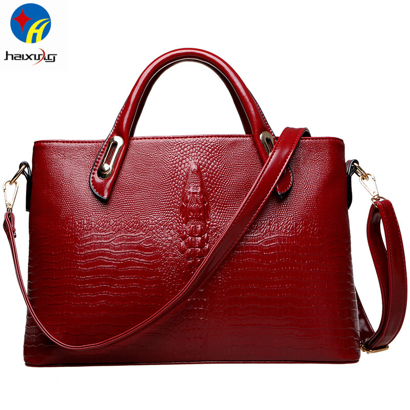 Hot Sale women handbag women messenger bags ladies new shoulder bag bolsas leather handbags Crocodile pattern tote bags