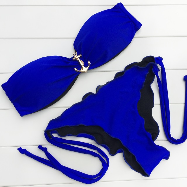 2016 push up women bikinis padding bandeau bikini Corrugated low waist briefs swimsuit strappy sexy bathing suit 2016 push up women bikinis padding bandeau bikini Corrugated low waist briefs swimsuit strappy sexy bathing suit