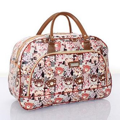 Travel Bag 2015 New Largest Capacity Waterproof Women Casual Luggage Travel Tote Bag PU Fashion Travel Bag High Quality Hot Sell 7