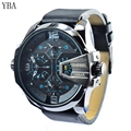 2016 YBA Brand Fashion Men Sports Watches Men s Quartz Hour Date Clock Man Leather Strap