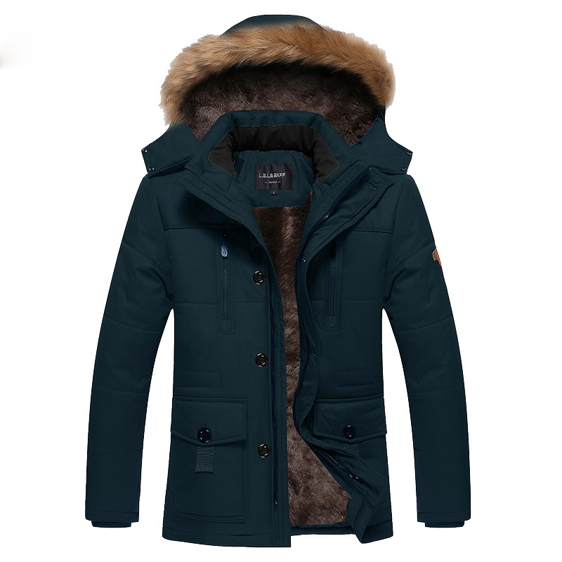 Fleece Jacket Men Outdoor Clothing Fashion Lining Warm Winter Outwear Coat Faux Fur Jacket Fitness Hooded Jaqueta de Couro L-4XL