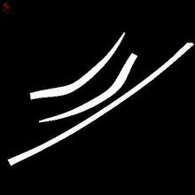 High quality Eyebrow headlights stainless steel decorative trim 3pcs for Mitsubishi Outlander 2013 2014