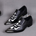 British Style High Quality Genuine Leather Men Shoes Slip on Business Leather Shoes Wedding Party Men