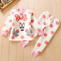 Thickened baby warm underwear Clothing Set 2016 Baby Shoulder Buckle 2Pcs Set Leisure wear Baby Boy