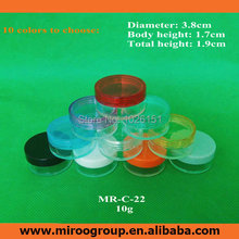 150pcs High Quliaty 10g plastic clear container cosmetic cream jar, mini plastic jar, sample jar display case cosmetic packaging