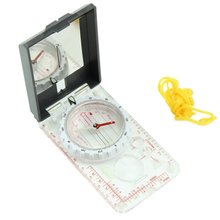 5X Ruler Map Scale Mirror Navigation Compass Scouts Outdoor Camping Survival Kits