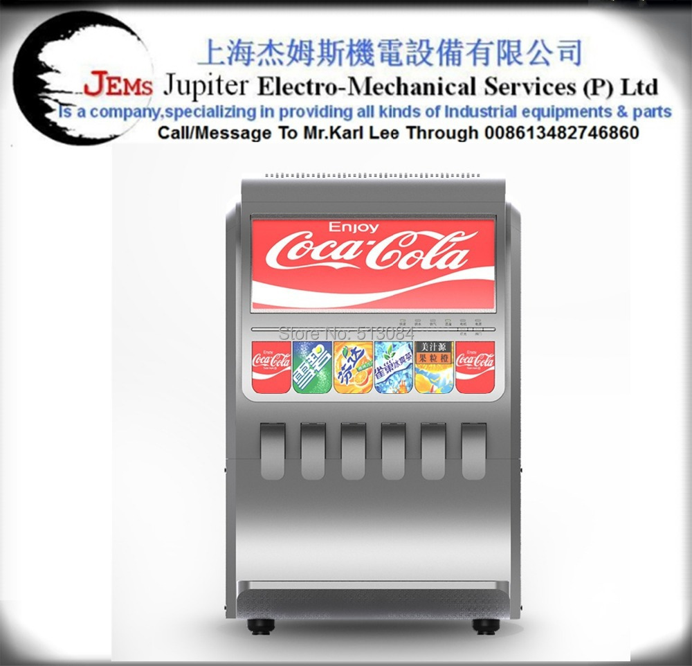 6 Head Carbonated Soft Drink Machine Soda Fountain Machines Commercial