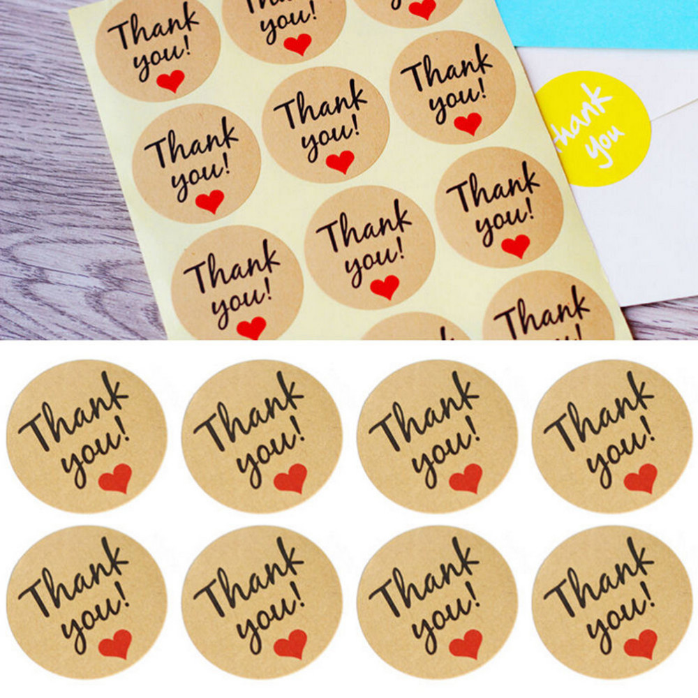 Kraft Paper Thank You Gift Tags Wedding Favors Party Accessories