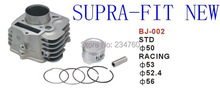 Motorcycle cylinder block kit Supra FIT NEW 125 57mm(150cc)160cc 800rb CYLINDER PISTON  STD Gas engine Racing order write size