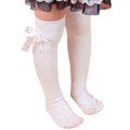 SCYL CHILDREN kids baby Girls socks lace Lovely princess Bow Knee length Sock Age 3 10Y