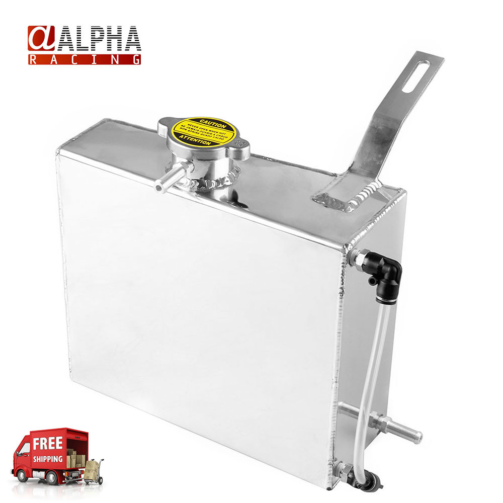 Alpha Racing Free shipping 2L Aluminum Coolant Overflow Oil Catch Tank
