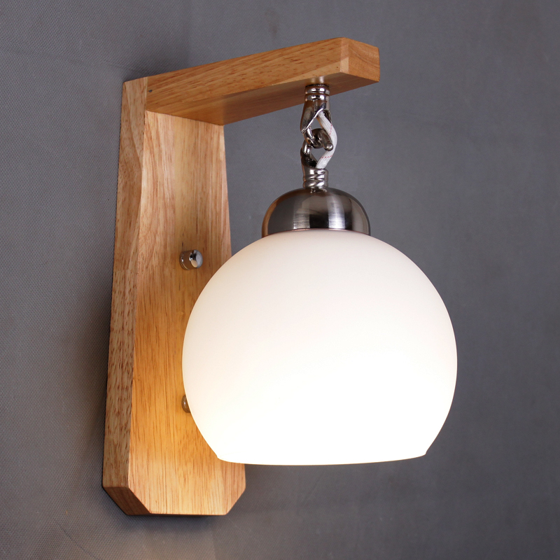 Фотография Modern Wood LED Wall Light Home LED Wall Sconce Lamparas De Pared indoor wall lamp decor fixture