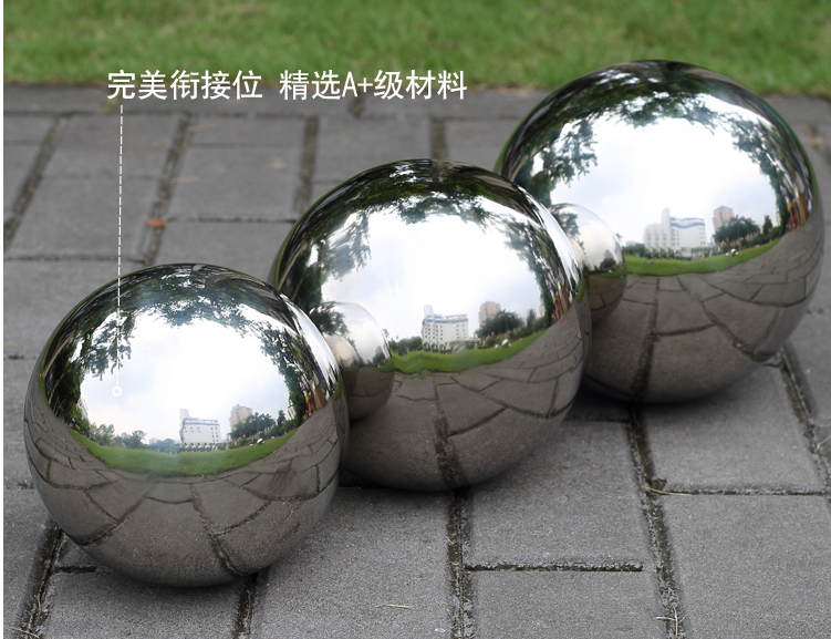 Description Picture 2 of item1 pcs 250mm Silver hollow Stainless steel hollow decoration ball metal ball furnishings home & garden Decoration improvement