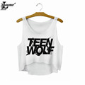 Teen Wolf Letters Crop Top Summer Style Tank Top Women Tops Cheap Clothes China Cropped