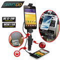 OHMYGO Car Phone Charger Holder Mount Car styling Stand Cradle USB Charger Support for Xiaomi Samsung