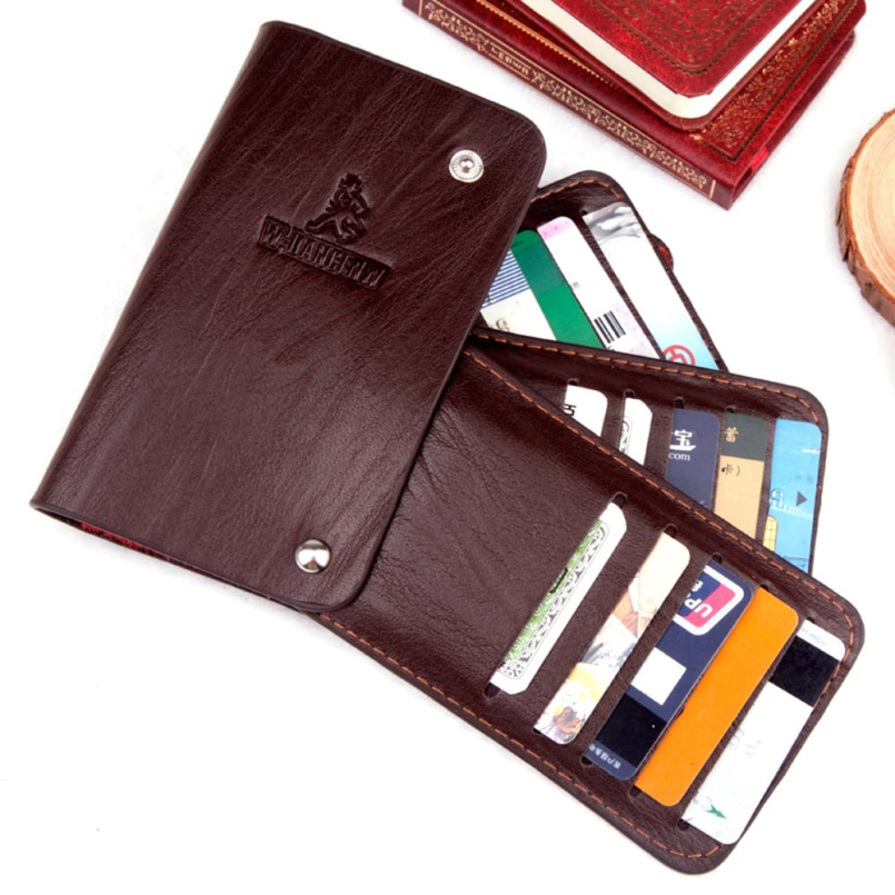 Excellent Quality 1pcs Men s Women s Leather Credit Card Holder Case card holder wallet Business