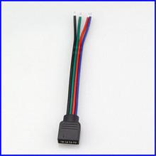 1Pcs 4pin PCB board connector wire LED RGB Light Strips 4 pin Female Connector Wire Cable