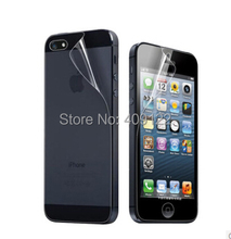 5pcs Front 5pcs Back Clear glossy Screen Protector Guard LCD Protector Film for iphone 5 5S