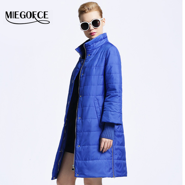 MIEGOFCE 2016 New spring jacket women winter coat womens clothing Medium-Long Cotton Padded slim warm Jacket coat High Quality