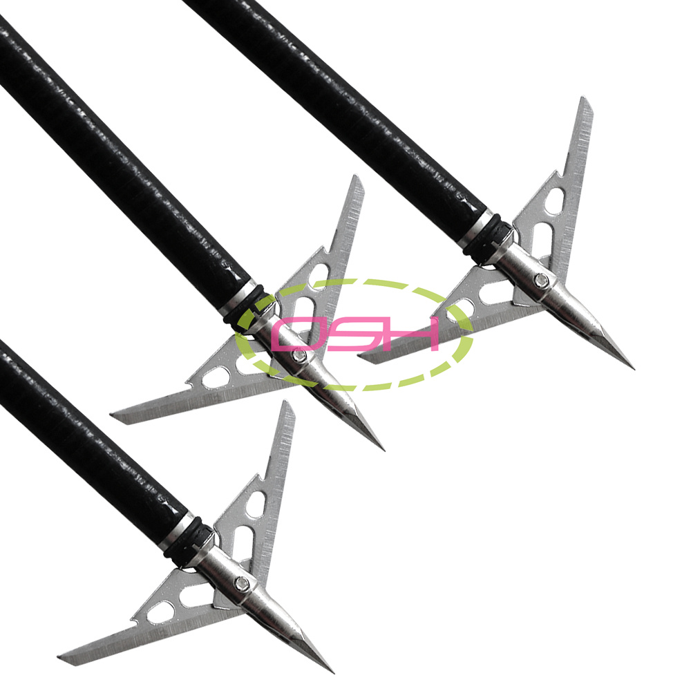 3pcs lot Silver Archery Arrow Heads Broadheads Outdoor Hunting Fishing Arrow Head Bows and Arrows Set