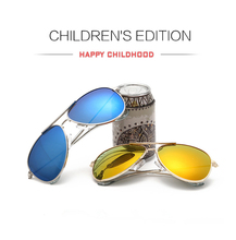 Kids Polarized Sunglasses 2016 Summer Protect Children Eyewear Boys/Girls Pilot Baby Sun Glasses 100%UV HD Lens