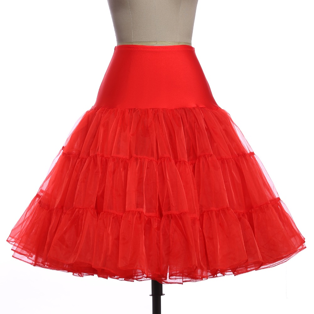 High Quality Hot Petticoat Vintage Petticoats Short Ruffled Retro