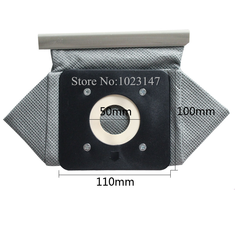 2 pieces lot Vacuum Cleaner Bag Non Woven Bags 110mm 100mm Plastic tray Washable Dust Bag