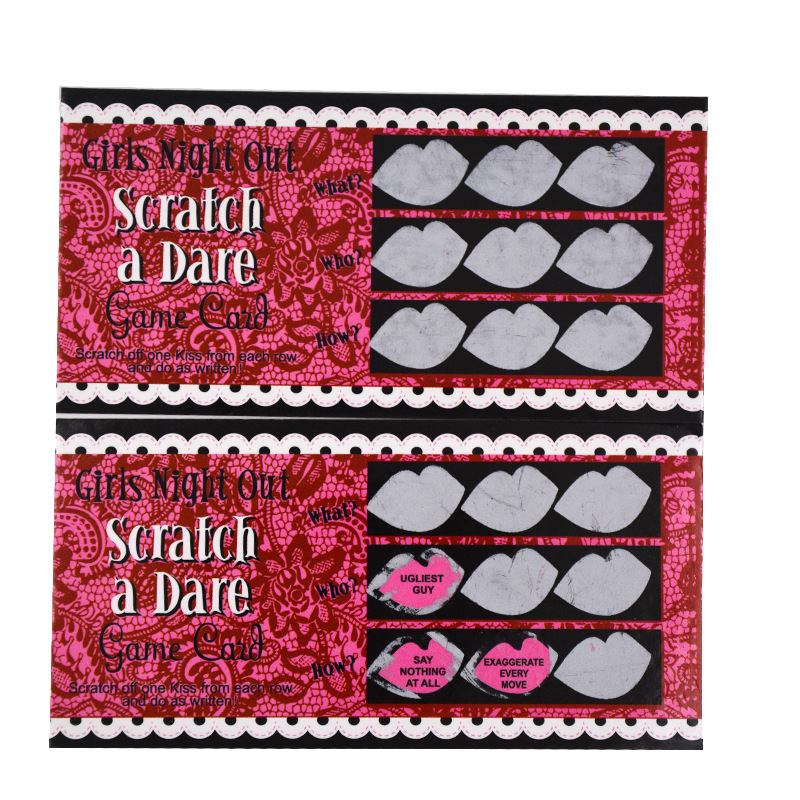 12 x HEN Night Party Dare to do it Scratch Cards Game Bridal Shower Fun /& Games