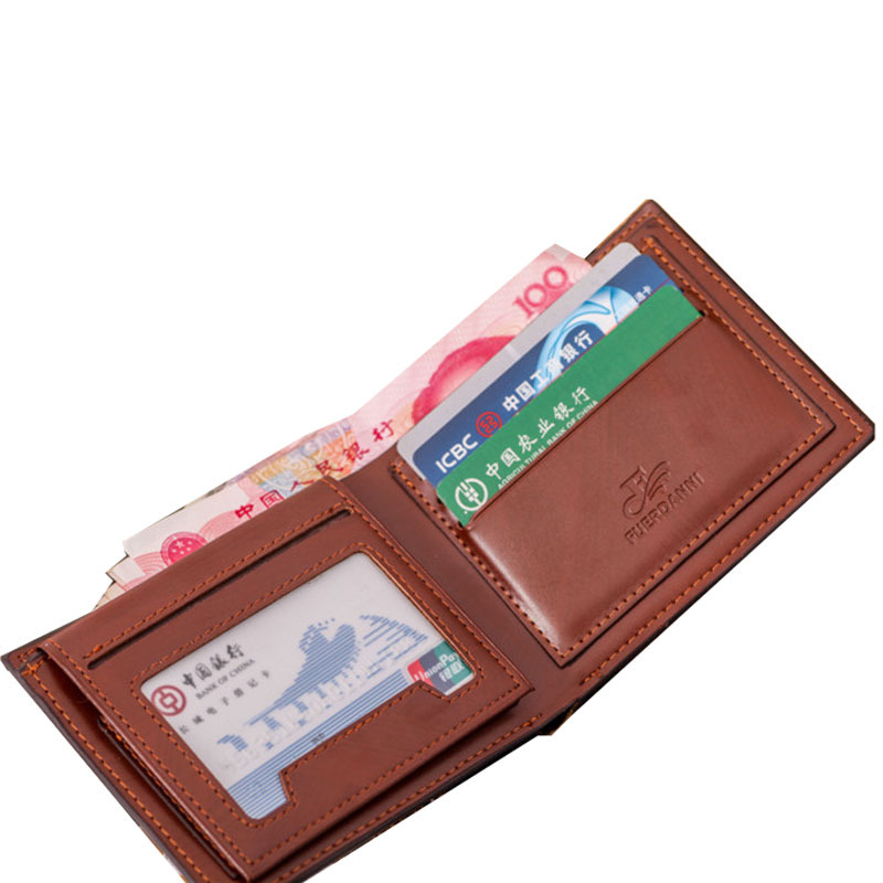 2015 New Arrival Brand PU Leather Men Wallet Coin Pocket Men Small Purse Male Purse Small