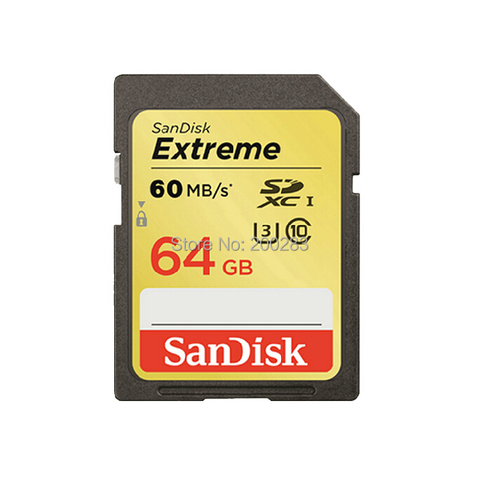  SanDisk  SDXC UHS-I SD    Class10 60 MB / s 400-   64  64 G